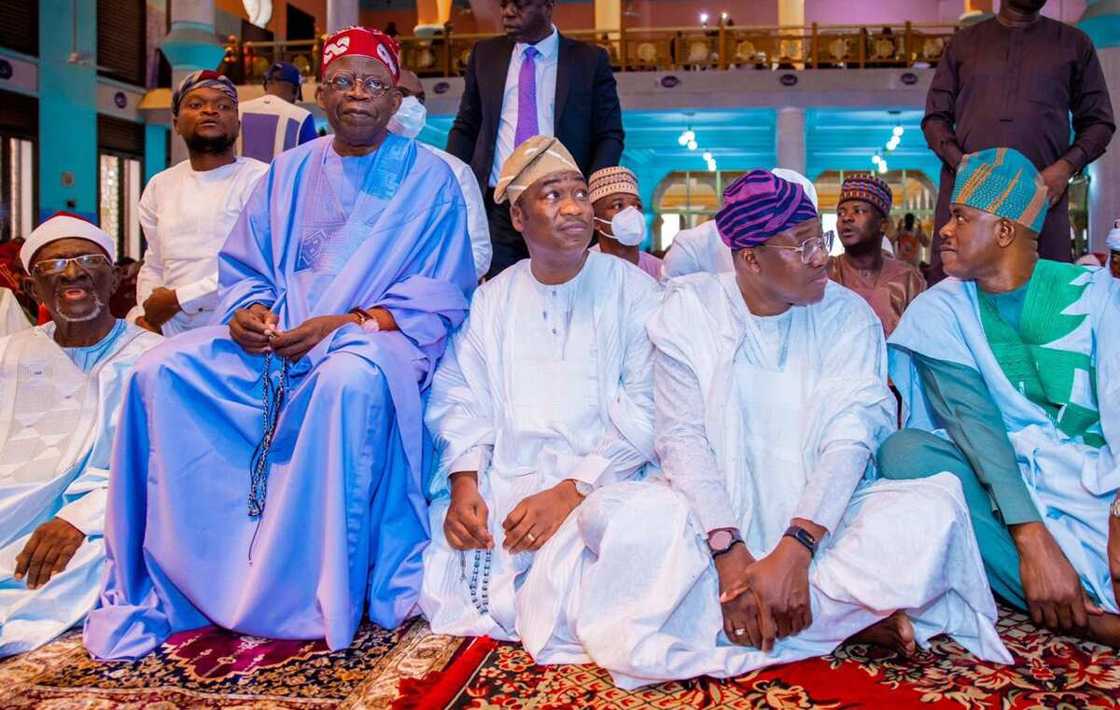 Tinubu Praying on Chair/Eid-el-Kabir/APC Presidential Candidate Tinubu Praying on Chair/Eid-el-Kabir/APC Presidential Candidate