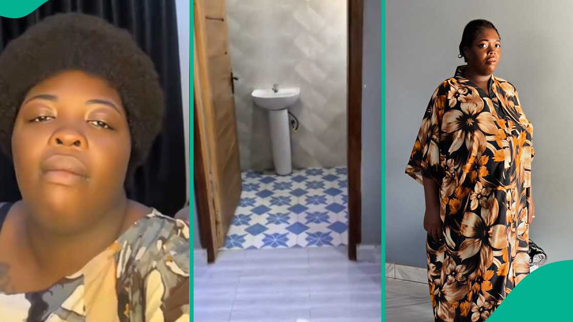 Man overjoyed as he rents a bigger apartment for his family.