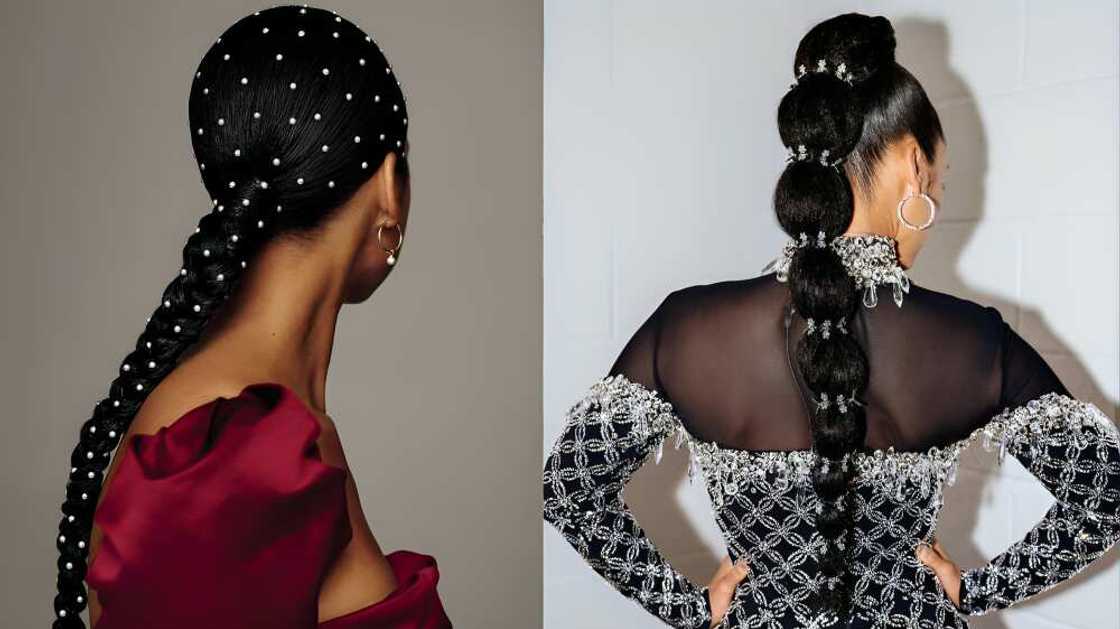 Alicia Keys' braided ponytail hairstyles Alicia Keys' braided ponytail hairstyles