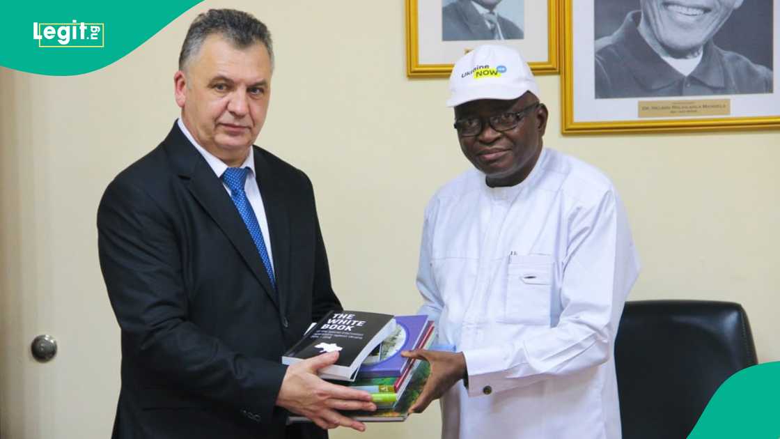 Ukraine Embassy Nigeria, Ukrainian Bookshelf Abuja, AUST Abuja, Ivan Kholostenko, Olena Zelenska, Ukrainian books Nigeria, Ukraine Nigeria relations