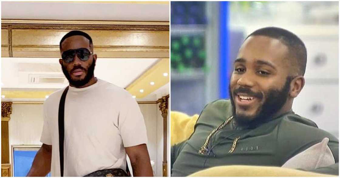 Fans react as BBNaija's Kiddwaya changes his hair colour from black, shows off new look