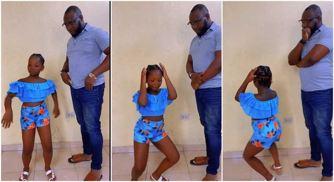 Photos of a beautiful girl dancing for her father. Photos of a beautiful girl dancing for her father.