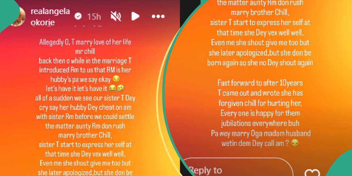 Angela Okorie alleges shocking details about Tonto Dikeh’s marriage crash Angela Okorie alleges shocking details about Tonto Dikeh’s marriage crash