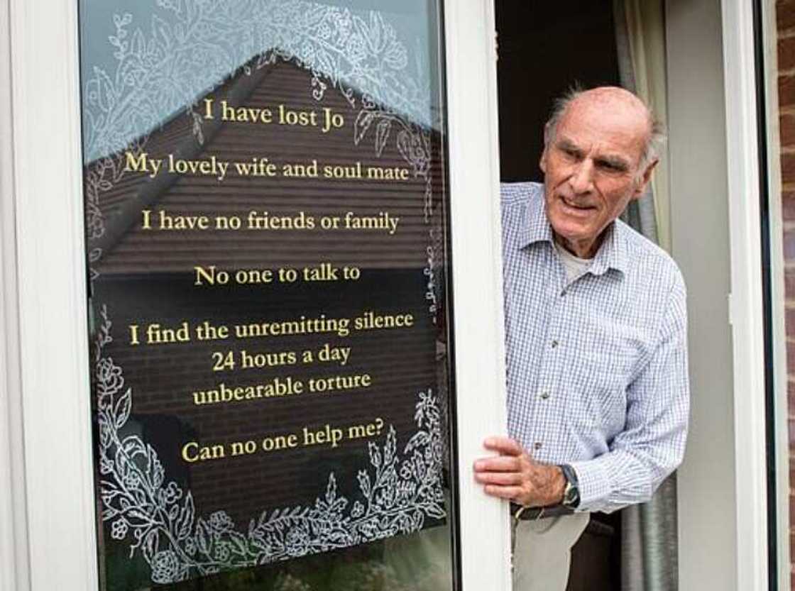 Childless man who lost his wife begs neighbours to be his friends Childless man who lost his wife begs neighbours to be his friends