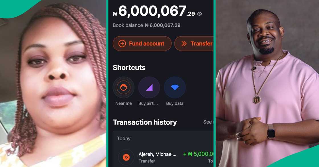 Nigerian lady amazed as Don Jazzy gifts her N6 million after she tagged him on X Nigerian lady amazed as Don Jazzy gifts her N6 million after she tagged him on X