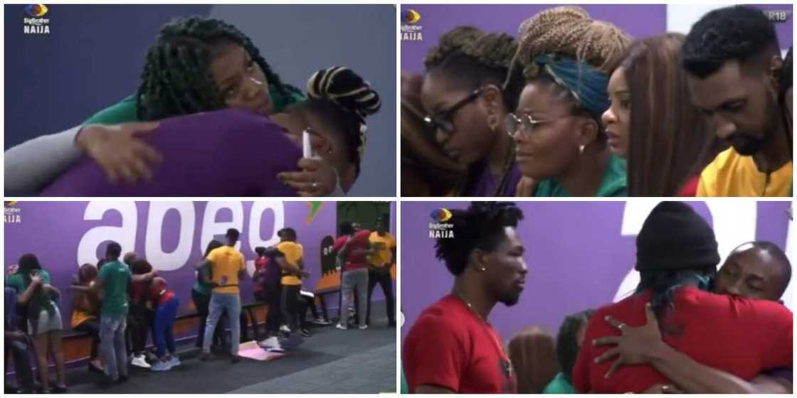 BBNaija: Whitemoney, others break down in tears. BBNaija: Whitemoney, others break down in tears.