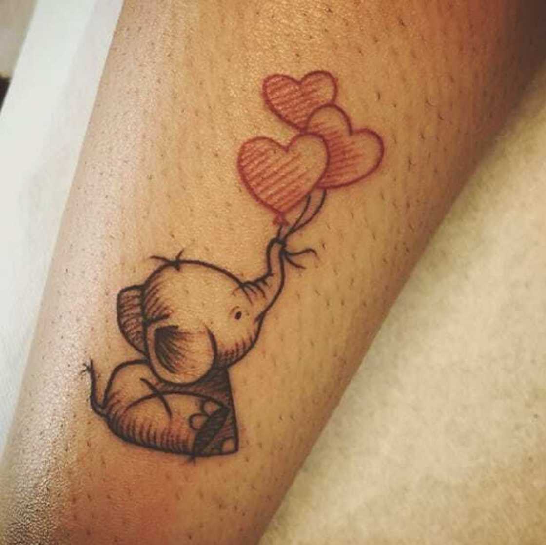 Baby elephant tattoo Baby elephant tattoo