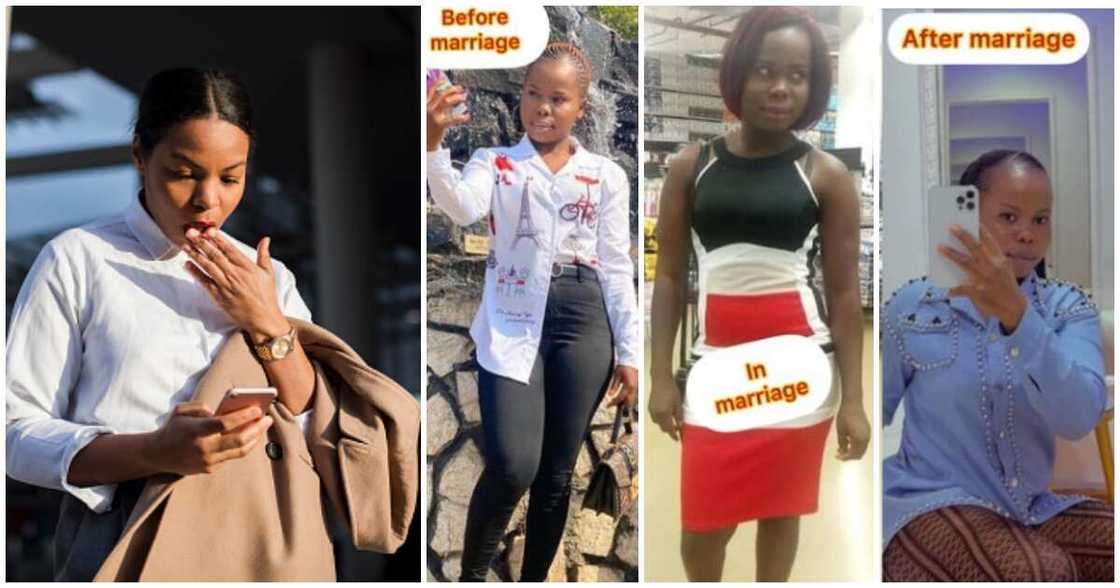 Nigerian lady posts her transformation photos Nigerian lady posts her transformation photos