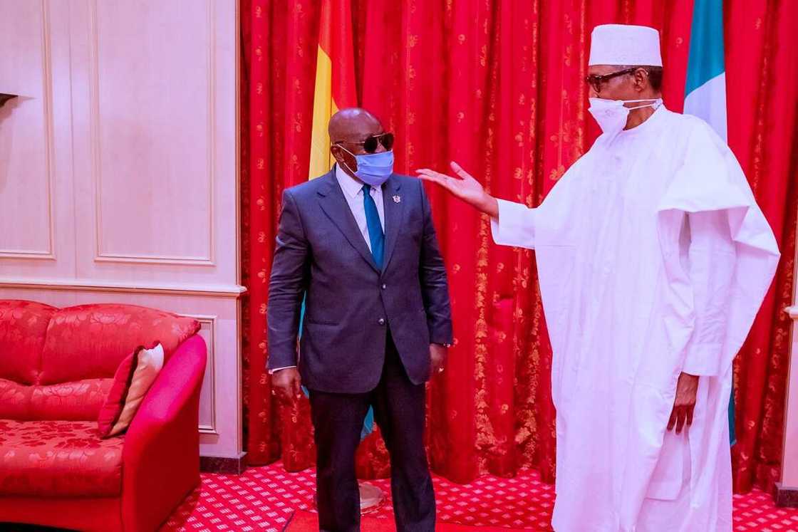 Babban bako a villa: Buhari ya karbi bakuncin takwaransa na kasar Ghana Babban bako a villa: Buhari ya karbi bakuncin takwaransa na kasar Ghana