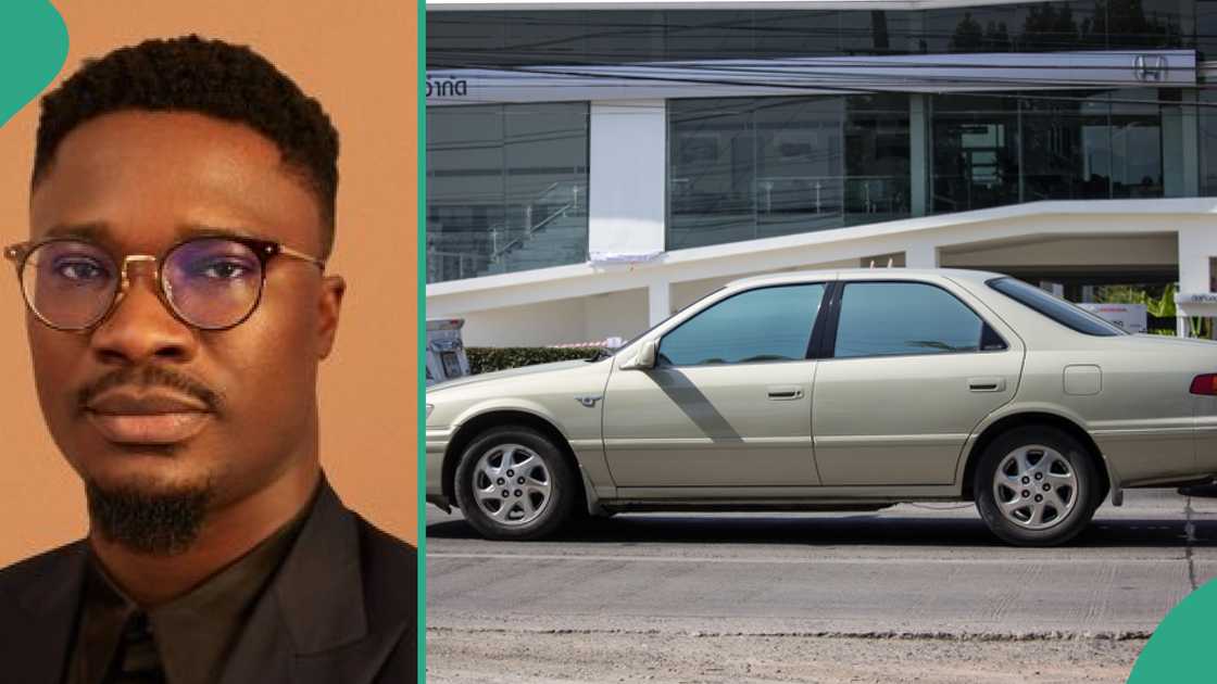 Man who sold his Toyota Camry car. Man who sold his Toyota Camry car.