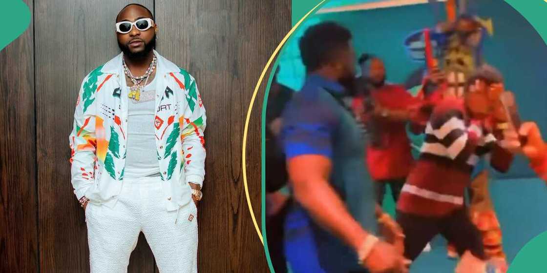 Clips of Davido's bodyguard slapping one of the singer's fan goes viral Clips of Davido's bodyguard slapping one of the singer's fan goes viral