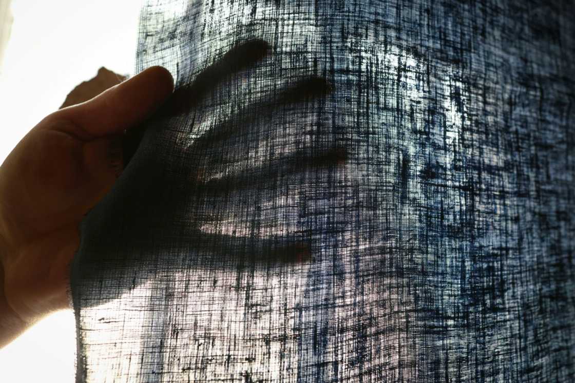 The linen made from flax is hung to dry at the beetling mill and then passed through the machines a second time to get rid of any wrinkles
