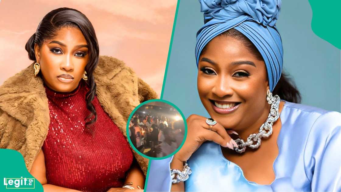 Nollywood actors and entertainment figures gather to honour late actress Tope Osoba at her candlelight service