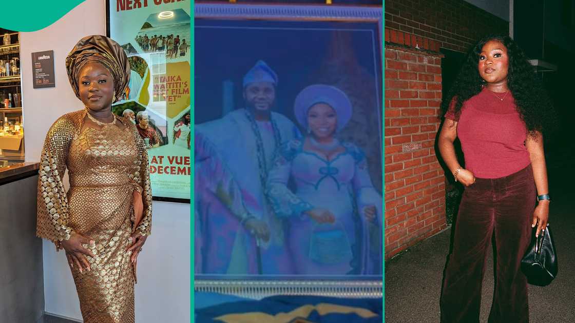 Lady fume safter her wedding picture was used in a Yoruba movie. Lady fume safter her wedding picture was used in a Yoruba movie.