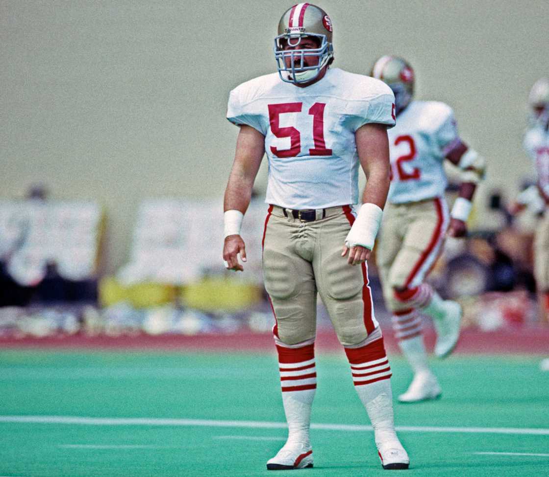 Randy Cross during his playing days Randy Cross during his playing days