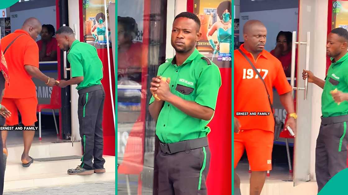 Man Posts Unexpected Reaction of Security Man Who Received Big Tip From Him, Video Trends