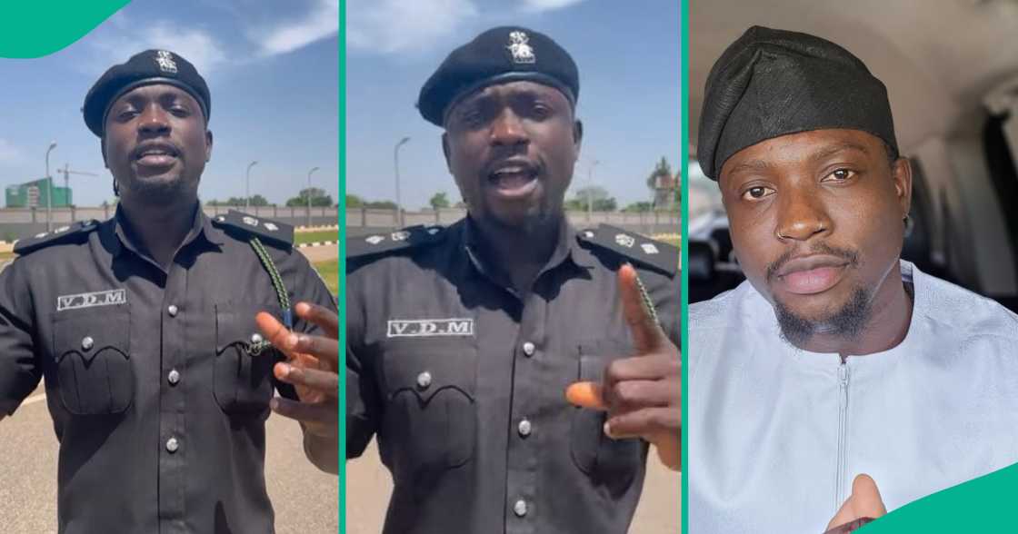 VDM in police uniform. VDM in police uniform.