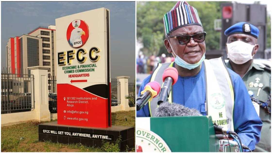 Hukumar EFCC da tsohon gwamnan jihar Benue, Samuel Ortom