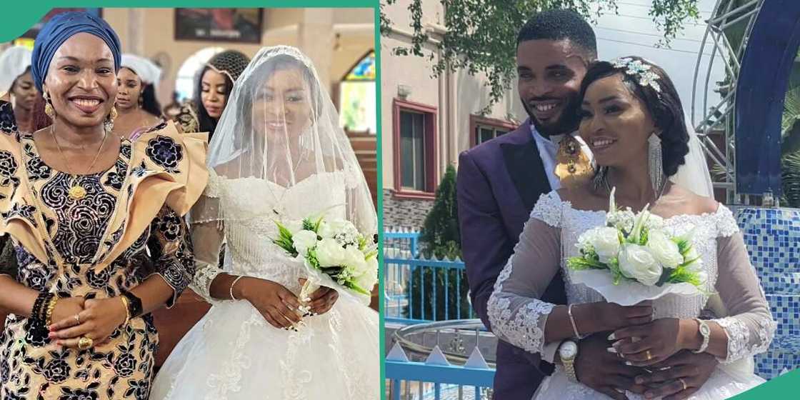 Woman gives adopted daughter out in marriage. Woman gives adopted daughter out in marriage.
