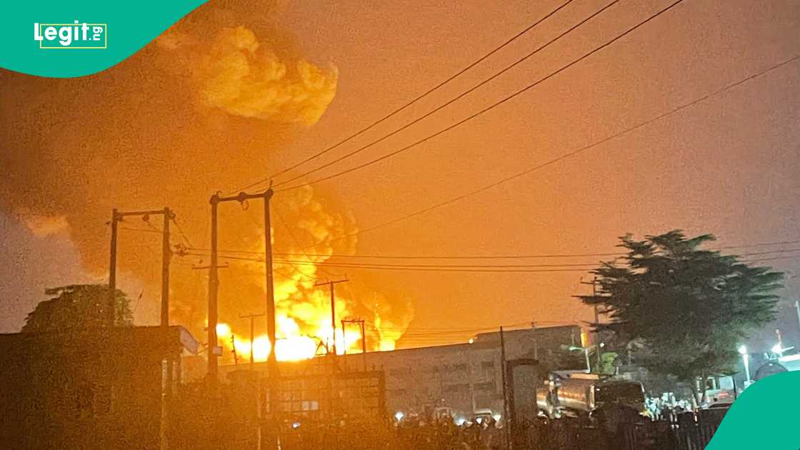 Fire razes Lagos industrial estate in Amuwo Odofin