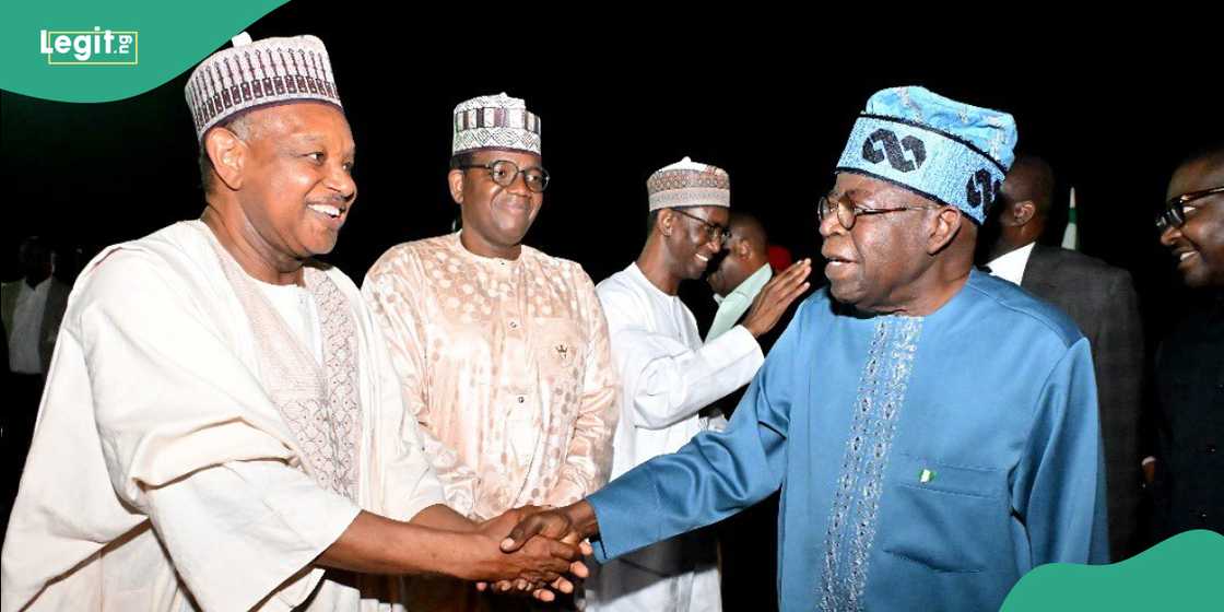 Tinubu acknowledges officials at the Abuja airport shortly after his arrival. Tinubu acknowledges officials at the Abuja airport shortly after his arrival.