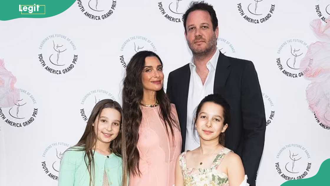 Candice, with her husband and children, at a Youth America Grand Prix event Candice, with her husband and children, at a Youth America Grand Prix event