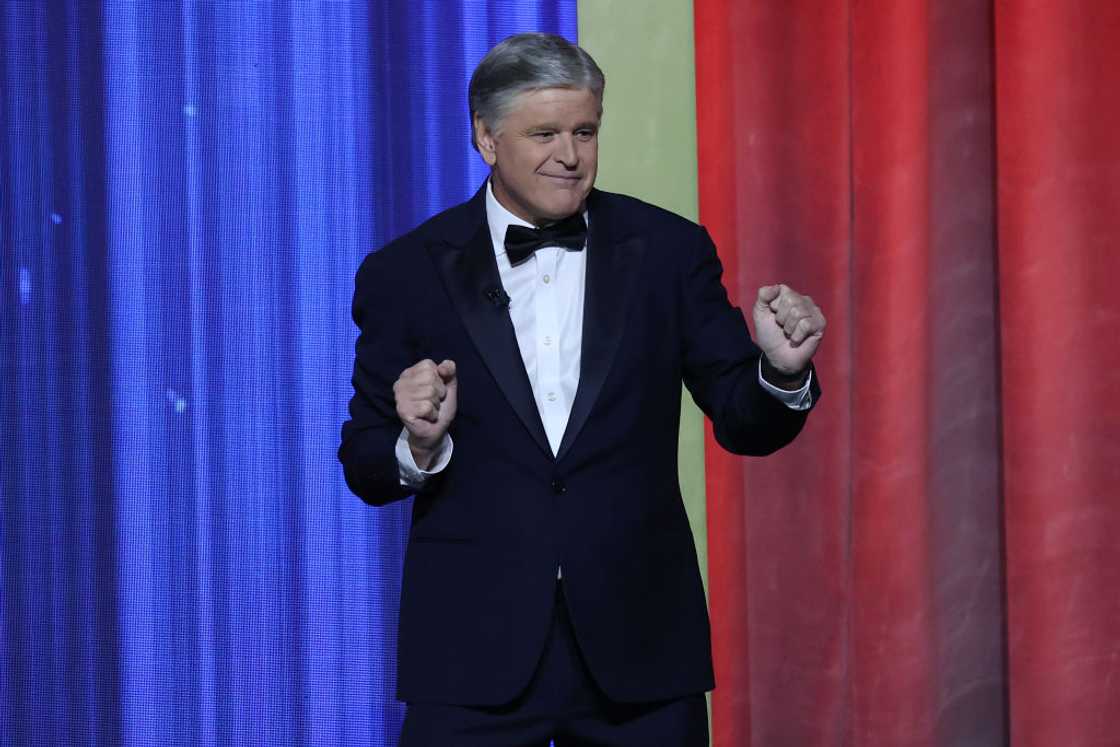 Sean Hannity dances during the FOX Nation's Patriot Awards at the Tilles Center in Greenvale, New York. Sean Hannity dances during the FOX Nation's Patriot Awards at the Tilles Center in Greenvale, New York.