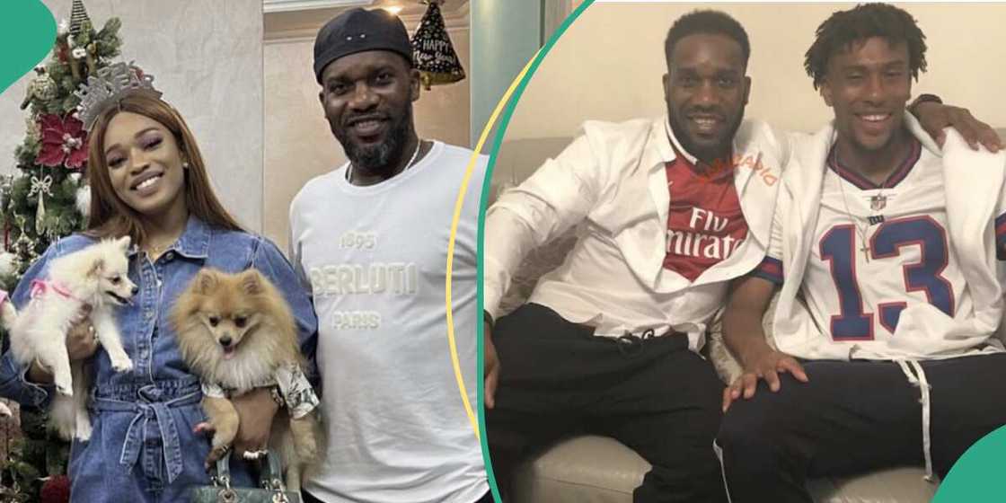 Jay Jay Okocha and daughter, Jay Jay Okocha and Alex Iwobi Jay Jay Okocha and daughter, Jay Jay Okocha and Alex Iwobi