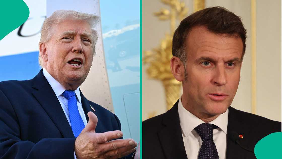 Trump da Macron.