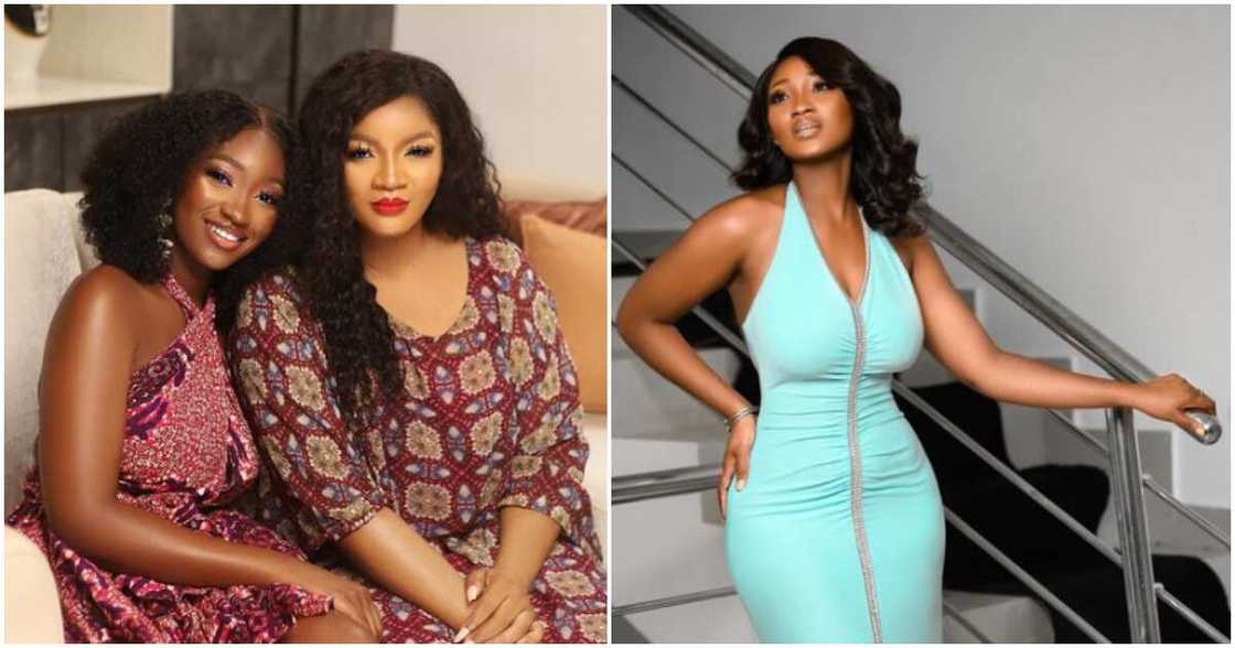 Actress Omotola and daughter Meraiah's bikini photos