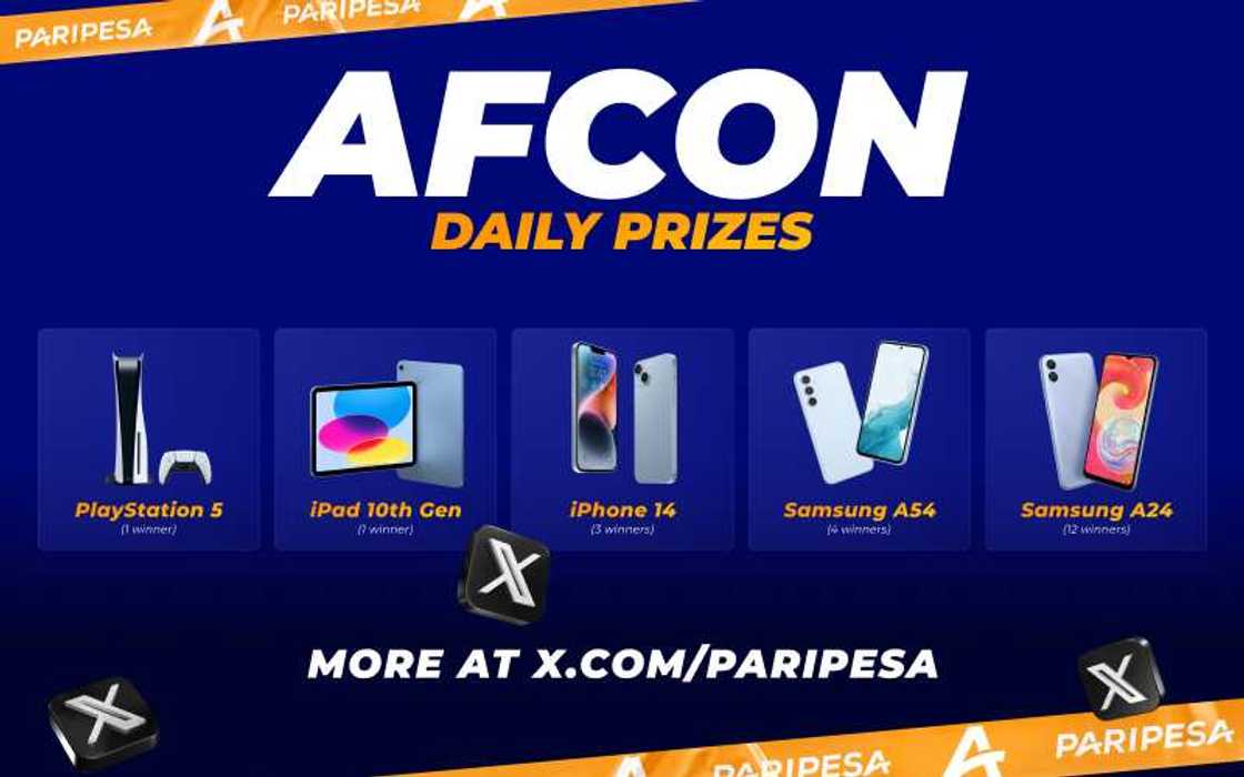 PariPesa AFCON 2023 Promo: Who Got Smartphones? And Who Will Grab Apple iPad and Sony PlayStation 5? PariPesa AFCON 2023 Promo: Who Got Smartphones? And Who Will Grab Apple iPad and Sony PlayStation 5?