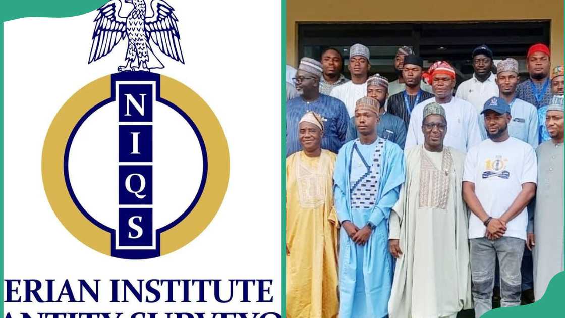 The Nigerian Institute of Quantity Surveyors logo and professionals The Nigerian Institute of Quantity Surveyors logo and professionals
