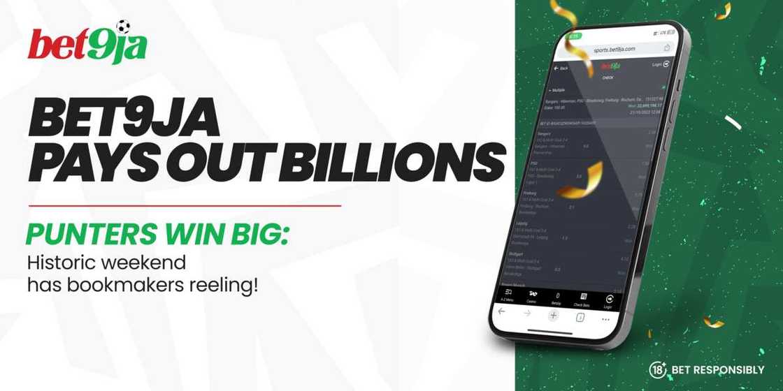 Bet9ja pays out billions, punters win big: Historic weekend has bookmakers reeling! Bet9ja pays out billions, punters win big: Historic weekend has bookmakers reeling!