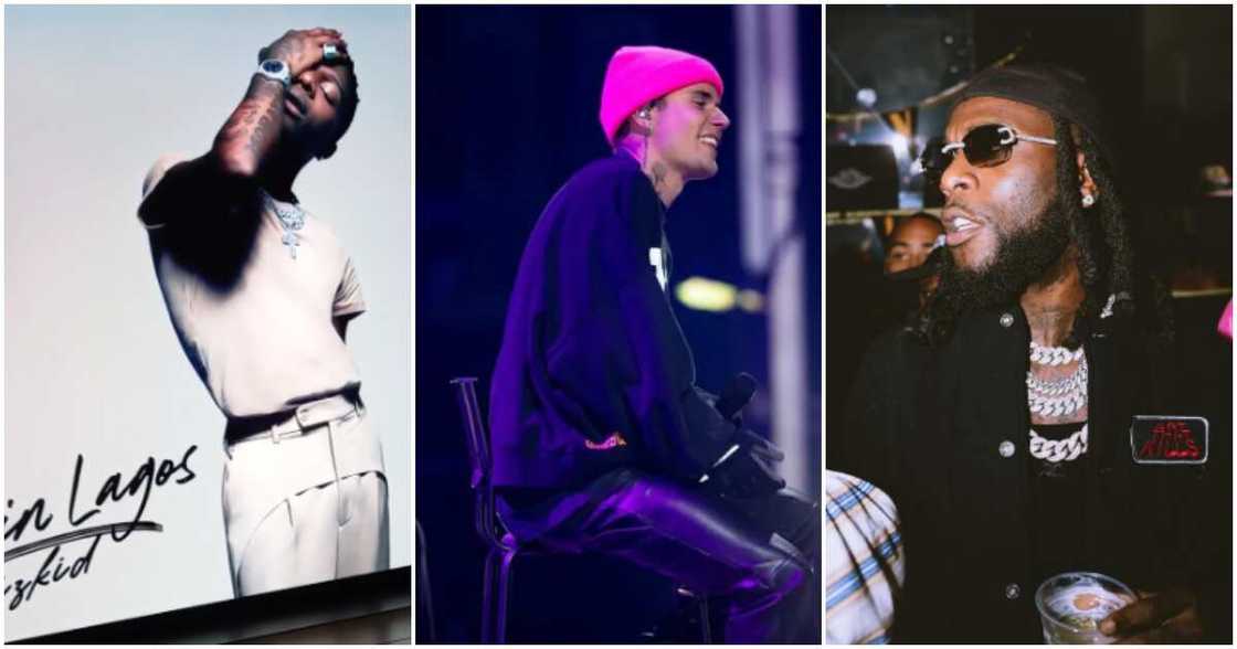 Wizkid, Justin Bieber and Burna Boy Wizkid, Justin Bieber and Burna Boy