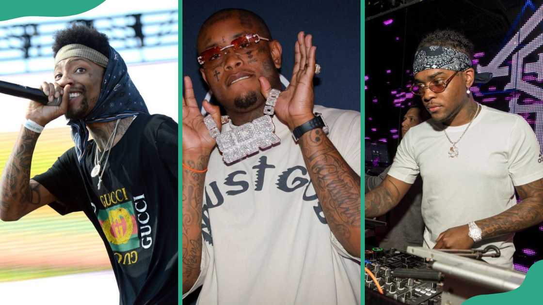 Sonny Digital (L), Sout​hsi‌de (C), and London On Da Track (R)