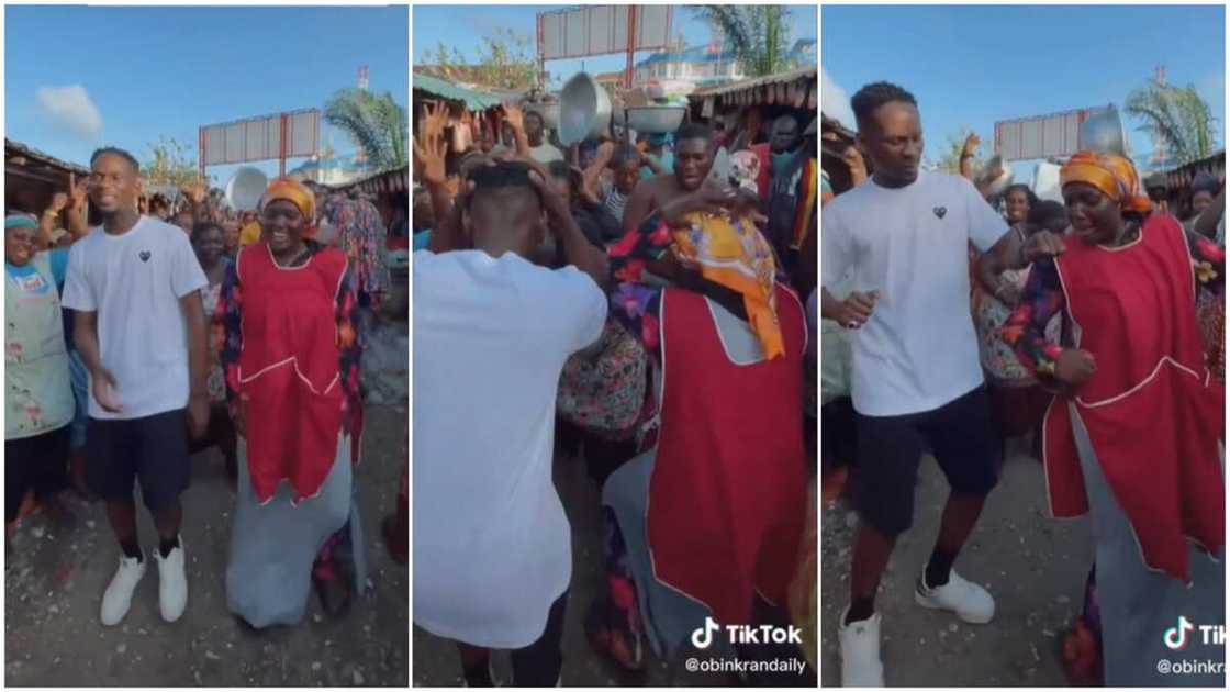 Mr Eazi's Patek song/market woman and musician danced hard.