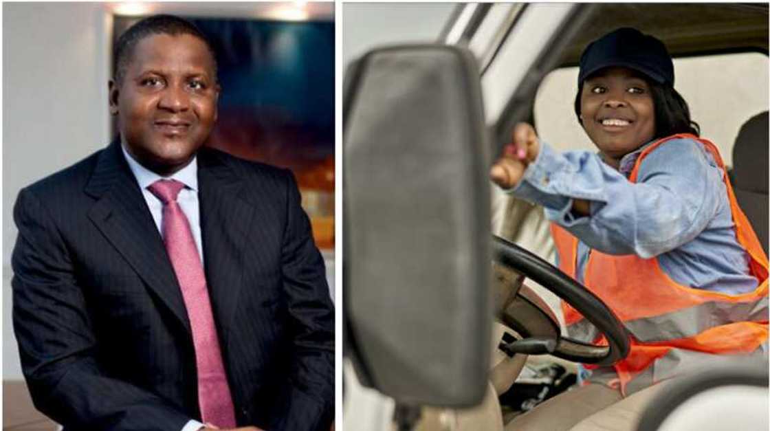 Aliko Dangote, Dangote Cement, female drivers