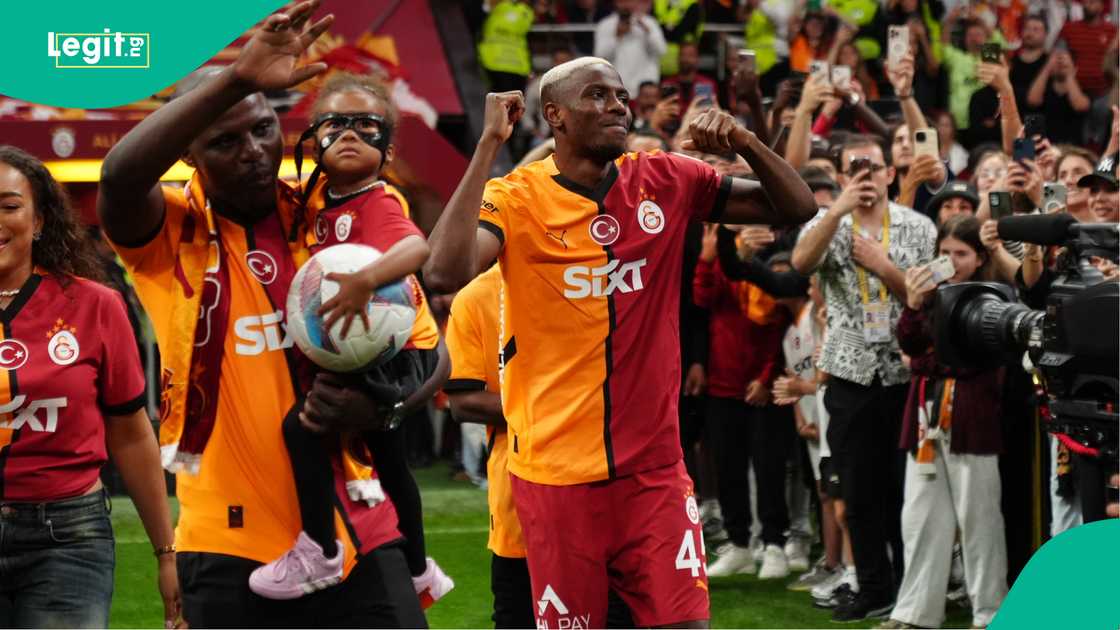 Victor Osimhen, Galatasaray, Istanbul Basaksehir, Rams Park, Istanbul, Turkiye, Super Lig. Victor Osimhen, Galatasaray, Istanbul Basaksehir, Rams Park, Istanbul, Turkiye, Super Lig.