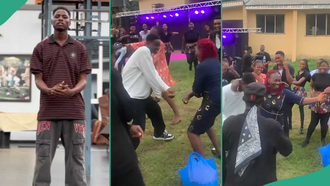 Mixed reactions trail video of young man dancing with his female lecturer Mixed reactions trail video of young man dancing with his female lecturer