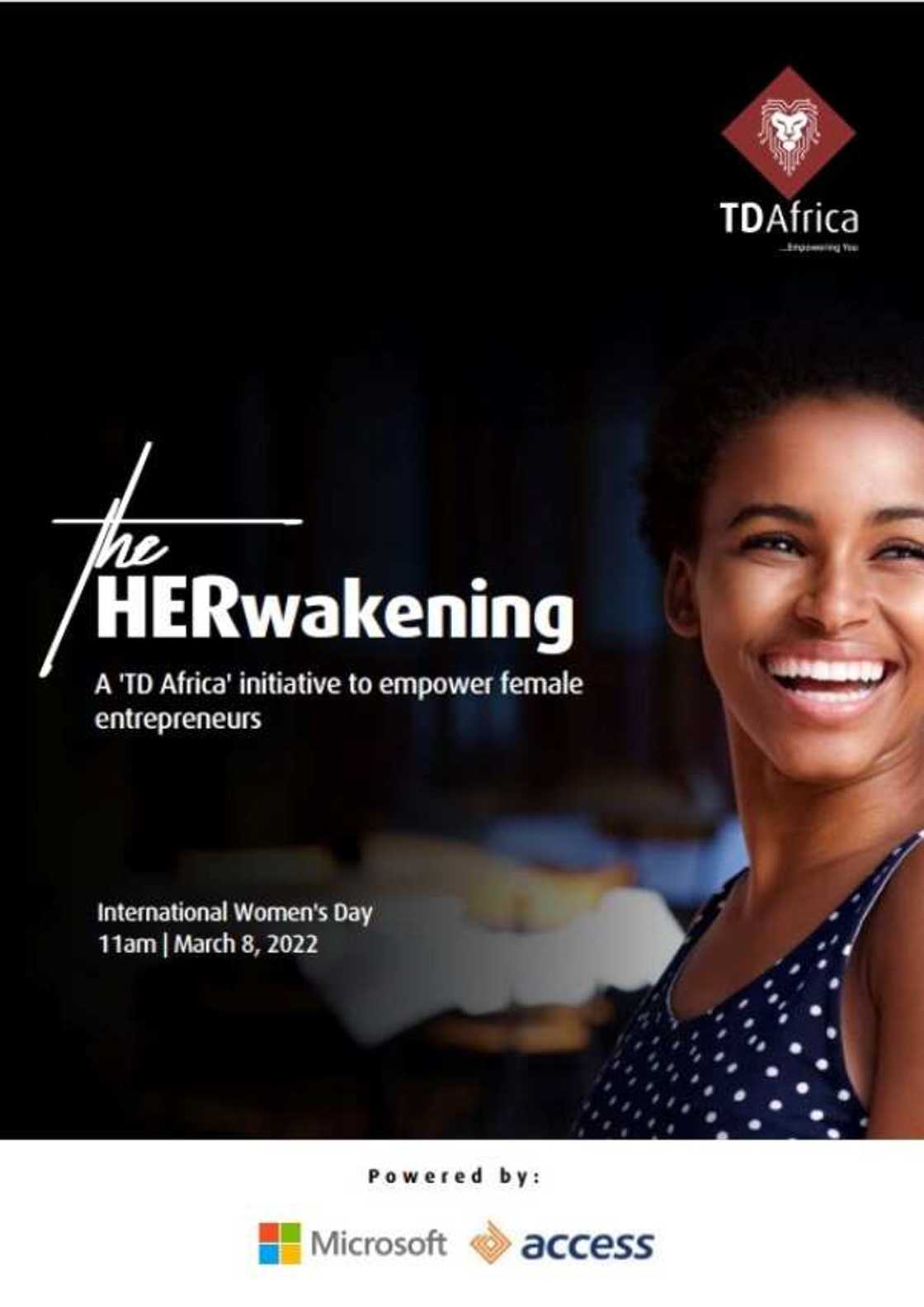 The HERwakening: TD Africa Fetes Female Entrepreneurs on 2022 Int’l Women’s Day The HERwakening: TD Africa Fetes Female Entrepreneurs on 2022 Int’l Women’s Day