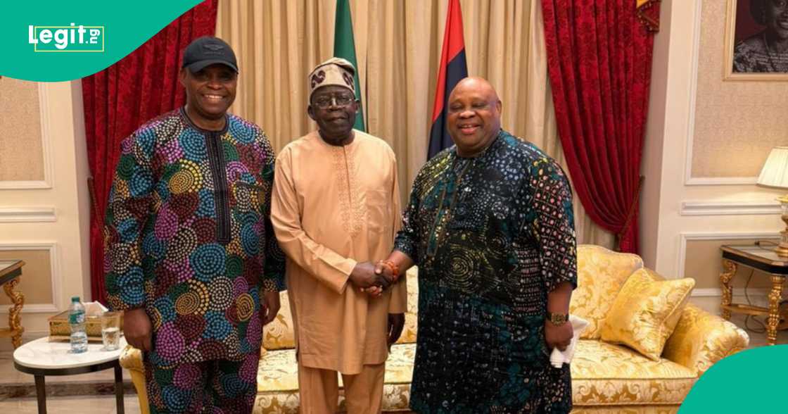 Gwamna Adeleke da ƴan uwansa sun je wurin Tinubu.