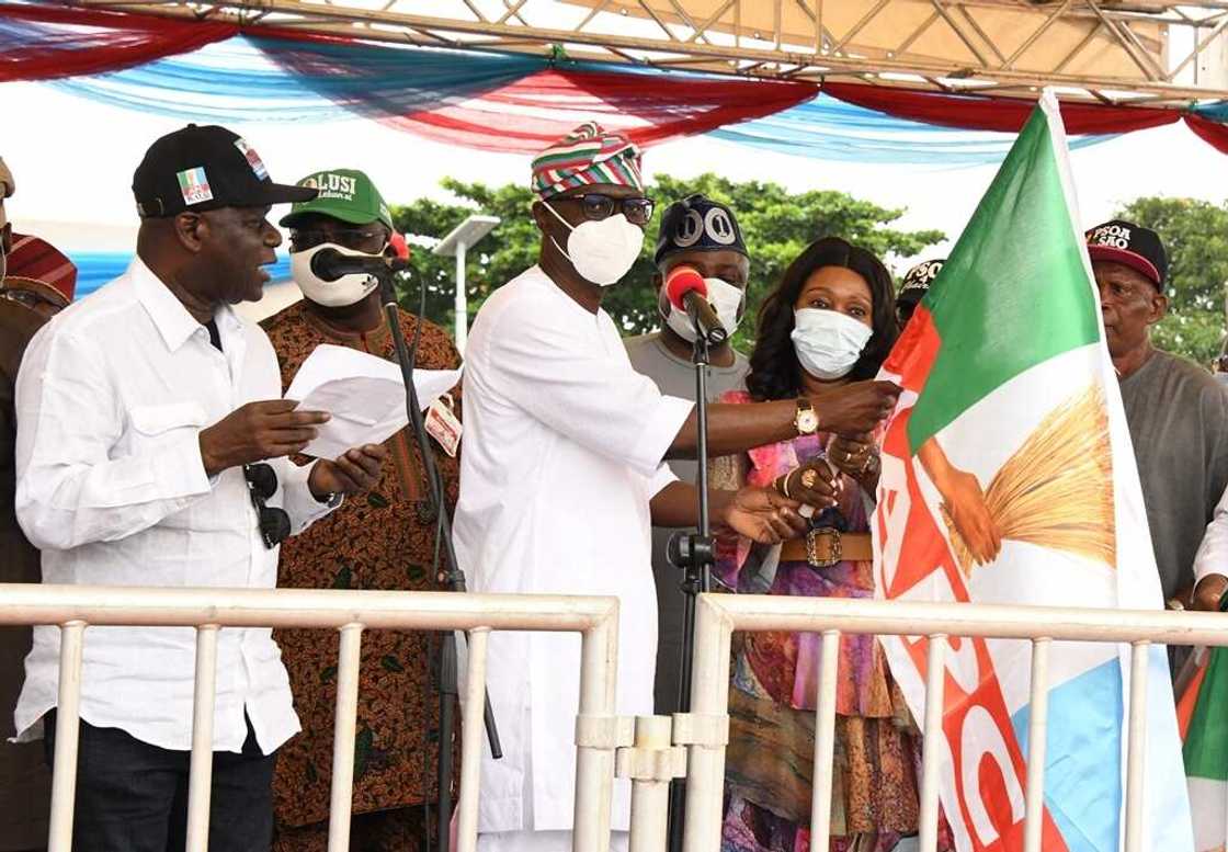 We want total victory in LG polls, Sanwo-Olu says.