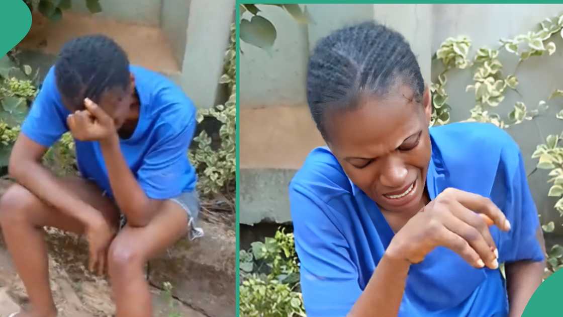 Lady weeps after her fiancee dumped her. Lady weeps after her fiancee dumped her.
