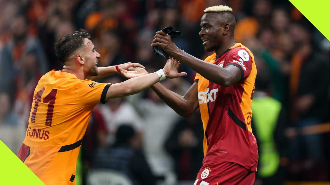 Yunus Akgun, Victor Osimhen, Galatasaray, Besiktas, RAMS Park, Istanbul, Turkiye, Super Lig.