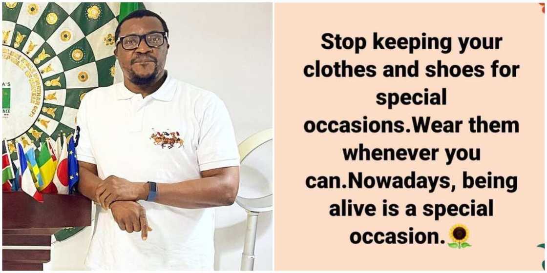 Ali Baba shares words of advice. Ali Baba shares words of advice.