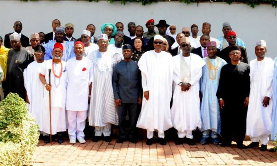 Buhari and ministers Buhari and ministers