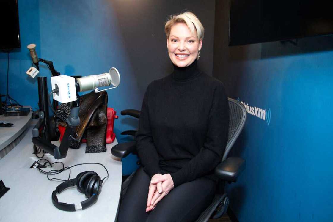 Katherine Heigl visits SiriusXM Studios in New York City Katherine Heigl visits SiriusXM Studios in New York City