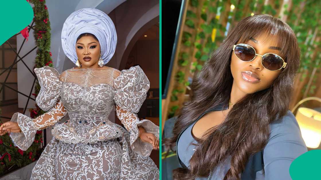 Mercy Aigbe's wardrobe malfunction at Owambe Thieves premiere. Mercy Aigbe's wardrobe malfunction at Owambe Thieves premiere.