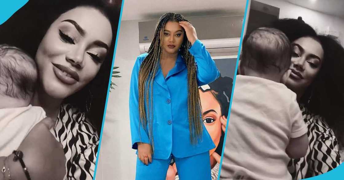 Nadia Buari and her baby Nadia Buari and her baby