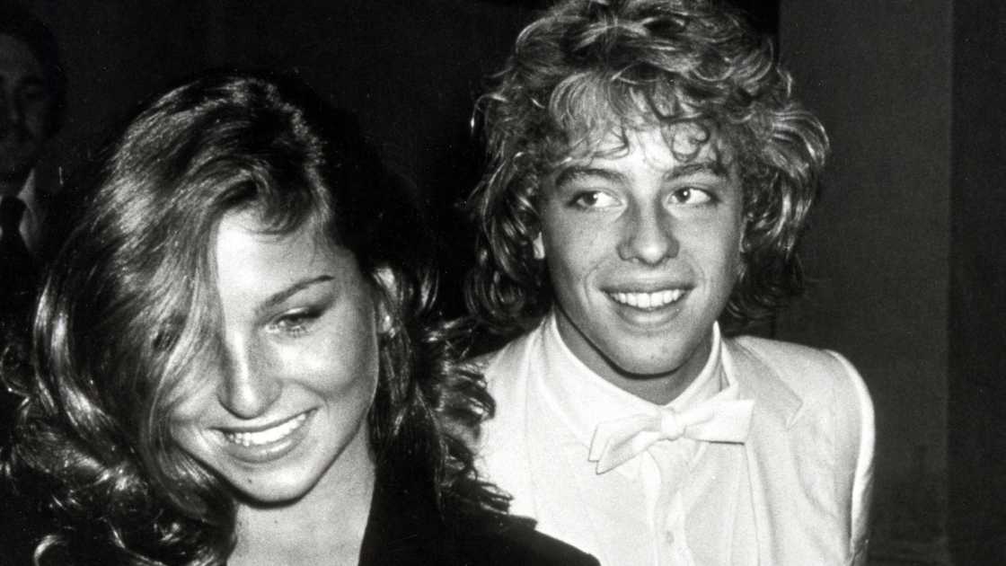 Tatum O’Neal (L) and Leif Garrett (R) attend an event